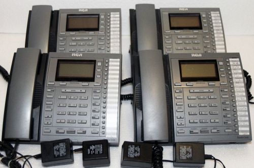 LOT 4 RCA 4 Line Phones 25404RE3 Executive Series Business Telephones