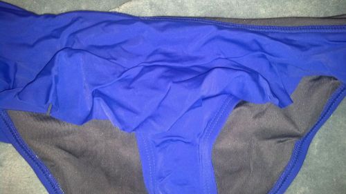 Victoria&#039;s Secret Ruffled Side Tie Bikini Bottoms L PURPLE NWOT swimsuit