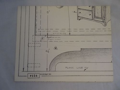 Wood Furniture Designs Blueprint  Dry Sink 124 1970