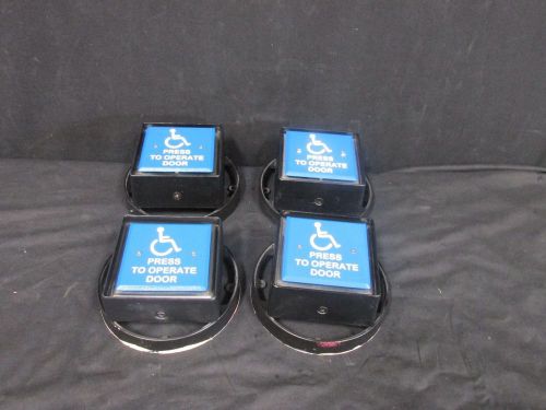 Lot of 4 HDRC CLEARPATH WHEELCHAIR PRESS TO OPERATE DOOR BUTTON 4-3/4&#034;