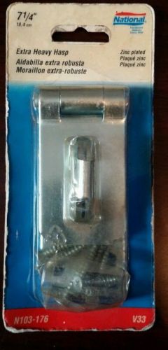 7 1/4&#034; N103-176 National Extra Heavy Hasp Zinc Plated