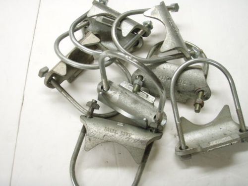 8 pieces 3&#034; steel city beam clamp, perpendicular, right angle, pipe or conduit for sale