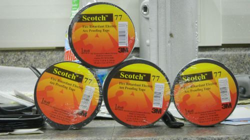 3M Scotch Fire Retardant Electric Arc Proofing Tape 77  1 1/2&#034; x 20&#039; Black