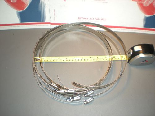 Lot of 8 adjustable 203-254mm range tridon 30c ss hose clamp nos for sale
