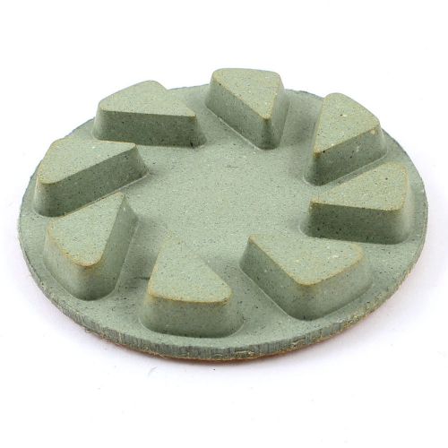 Light brown grit 2000 concrete stone marbles diamond polishing pad 3 inch dia for sale