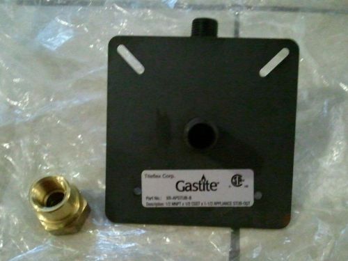 1/2 &#034; gastite gas appliance connector stub plate xr-apstub-8 flange pipe nipple for sale