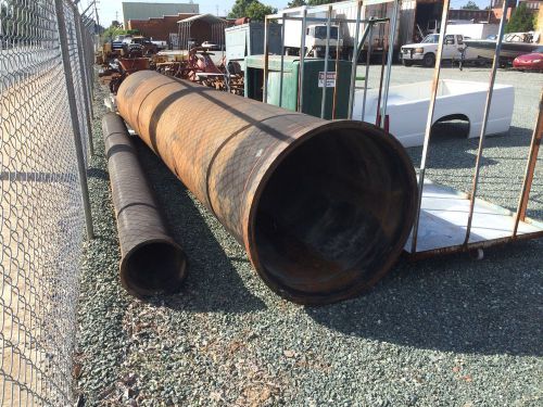 Large Heavy Duty Steel Pipe 19&#039; Long x 38&#034; Diameter, Landscaping Drainage Ditch