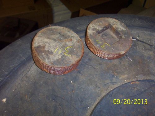 Cast iron pipe fittings/ 3&#034; plugs/ set of 2 for sale