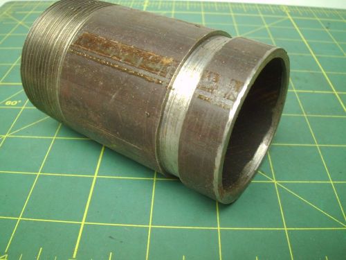 GRUVLOK 2&#034; GROOVED END BLACK STEEL PIPE FITTING MALE NPT 4&#034; LENGTH SCH40 #56647