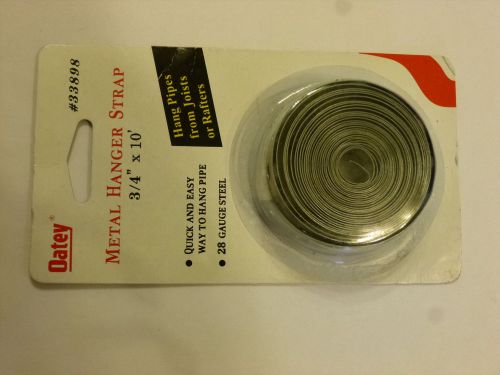 Oatey Metal Hanger Strap #33898 3/4&#039; Inch x 10&#039; Ft. 28 Guage Steel