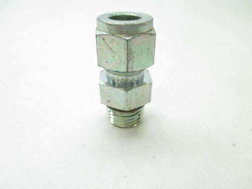 New swagelok s-600-1-6st straight connector 3/8 in tube 9/16-18 male sae d444780 for sale