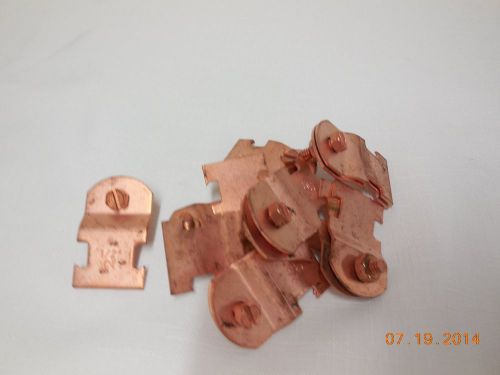 1/2&#034; copper coated channnel clamps (76 total) for sale