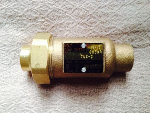 New watts 0061783 1/2&#034;x1/2&#034; 7u2-2 dual check valve backflow preventer for sale