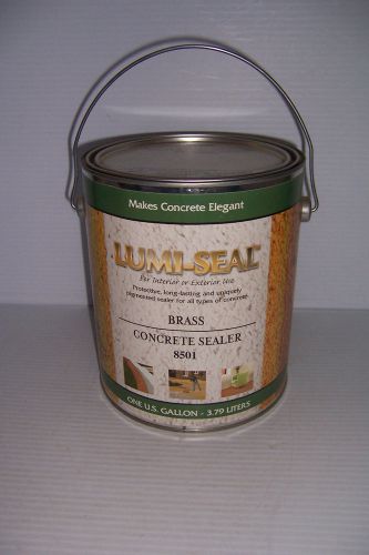 Lumi-seal concrete sealer paint 1 gallon brass 8501 new! for sale