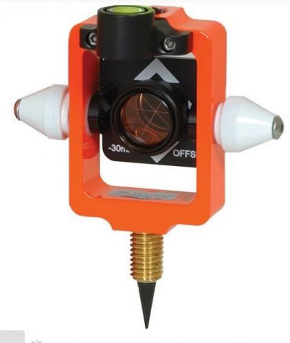 Seco - Mini Stakeout Prism with Site Cones - Flo Orange 0/30mm offsets