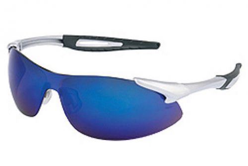 **CREWS INERTIA SAFETY GLASSES*BLUE MIRROR*FREE EXPEDITED SHIPPING**