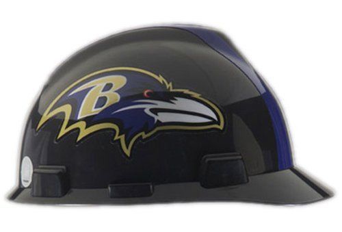 Msa safety works nfl hard hat, baltimore ravens, new for sale