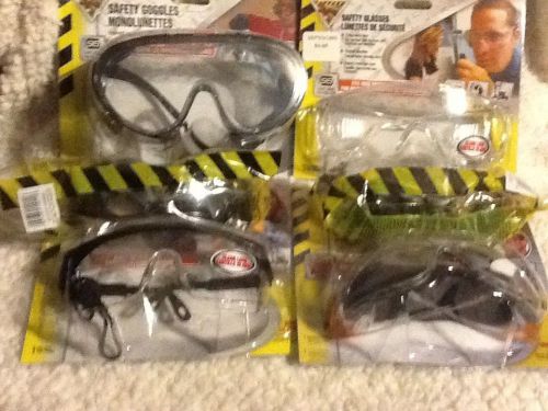 6 NEW SAFETY GLASSES SEI APPROVED ASSORTED 99.9 UV SCRATCH RESISTANT