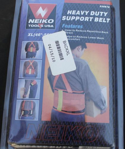 NEIKO Heavy Duty Back Support  Belt XL Florescence orange for safety