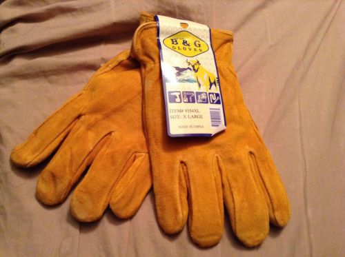 Xlarge cowhide leather insulated safety work gloves winter 1 pair for sale