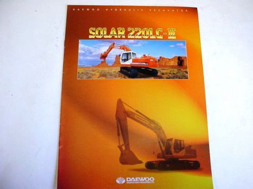 Daewoo Solar 220LC-111 Hydraulic Excavator Color Brochure