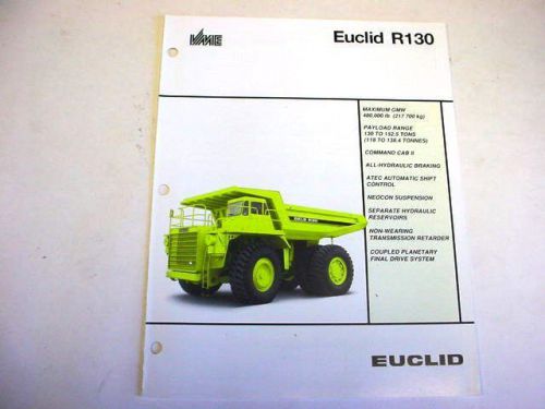 Euclid R130 Hauler Truck Literature