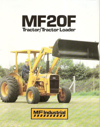 Equipment brochure - massey ferguson - mf 20f - tractor loader - 1975 (e1610) for sale