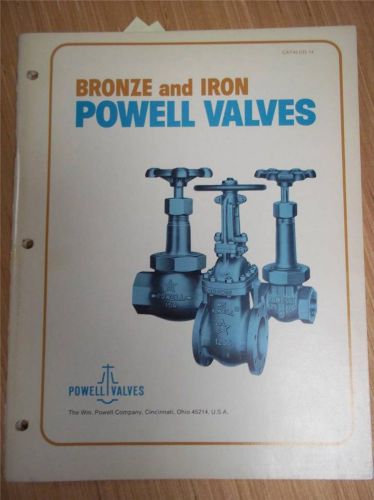 Powell Valves Catalog~Bronze/Iron Valves~ Asbestos Packing/Discs/Gaskets 1979