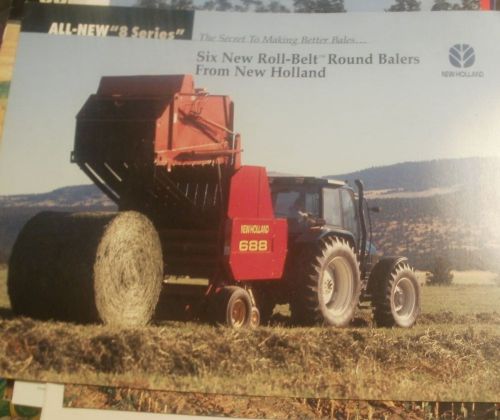 NEW HOLLAND ROLL-BELT Round Balers &#034;8 Series&#034; Products Manual Leaflet