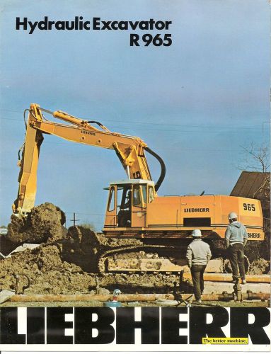 Liebherr R965 Hydraulic Excavator Brochure