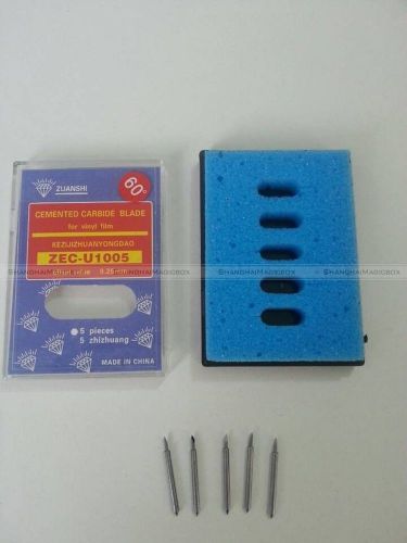 5 pcs/set 60°degrees cemented carbide vinyl cutting plotter blade for roland for sale