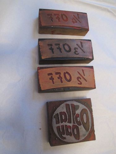Letterpress Vintage Wood Block Type Printing For Advertising Sale Items