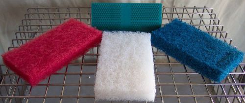 Scrub pad assortment lot of 9 with reusable handle for sale