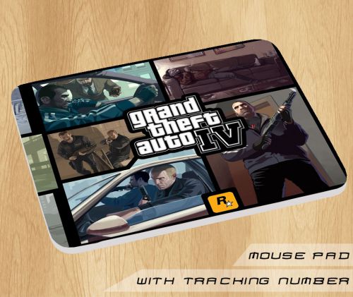 New GTA IV Grand Theft Auto Logo Mousepad Mouse Pad Mats Hot Game