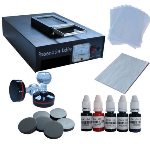 Self inking flash stamp making kit hobby business craft all  one custom pad diy for sale