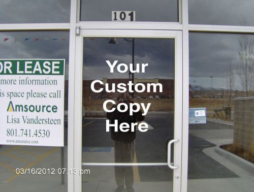 24&#034;x24&#034; Custom Vinyl Decal Sticker Business Store Window Door 1color Your Design
