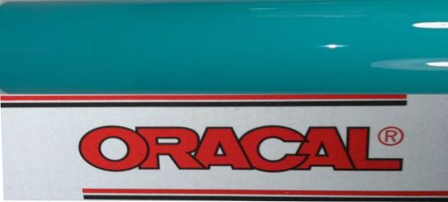 1 roll turquoise oracle 651 vinyl sheet 12&#034; x 5 ft cricut-silhouette craft sign for sale