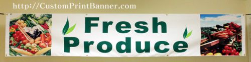 2ftX10ft Fresh Produce Banner Sign