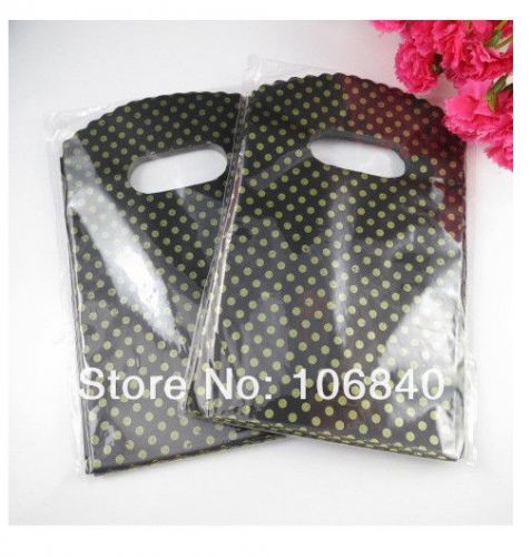 100Pcs 9*10cm point pattern Pretty Plastic Jewelry Gift Bag Free Shipping