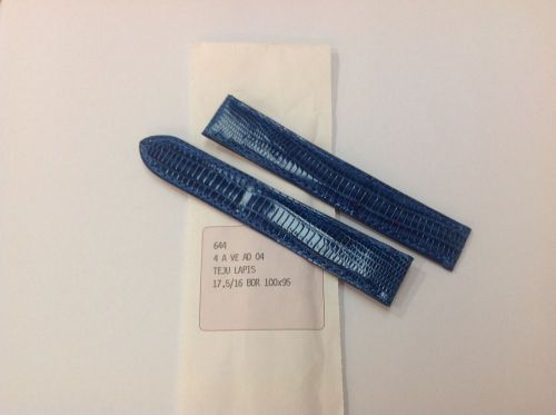Cartier watch Genuine Leather strap 17.5mm X 16mm TEJU LAPIS mint in Condition .