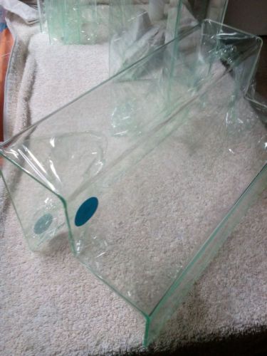ACRYLIC DISPLAY STAND / RISER / 2 LEVEL BLEMISHED # 202 BLUE DOT SPECIAL