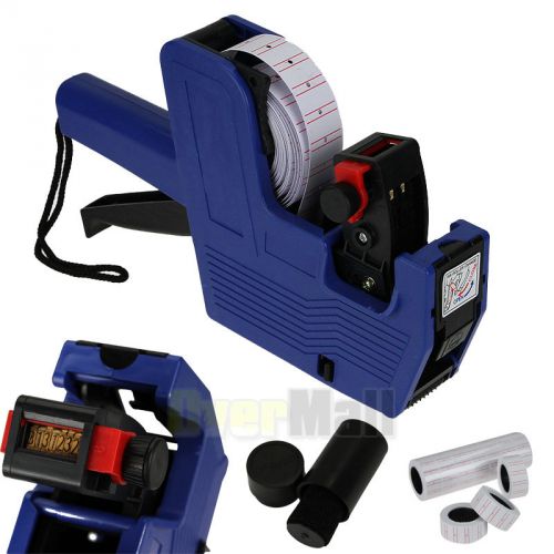 Blue mx-5500 8 digits price tag gun +5000 white w/ red lines labels +1 ink us for sale