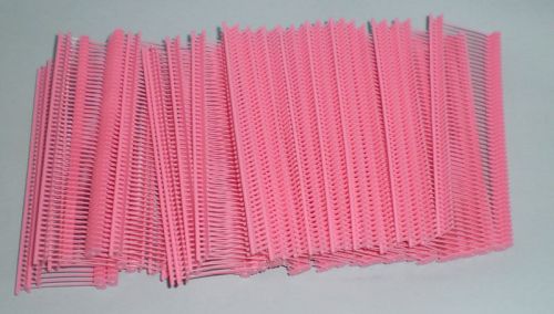 1000 pink 1&#034; CLOTHING GARMENT PRICE LABEL TAGGING  TAGGER GUN BARBS FASTERNERS