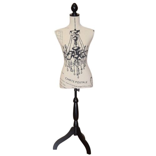 Chandelier Decorative Dress Form MANNEQUIN 65&#034; Adjustable Black Stand