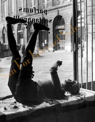 Vintage 1951 Elsa Schiaparelli Paris Parfums Shop Window Mannequin Vogue Fashion