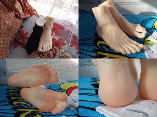 1 pair silicone lifesize male mannequin leg foot display shoes and socks size 39 for sale
