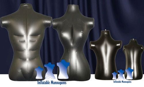 Inflatable mannequin - standard family package, black for sale