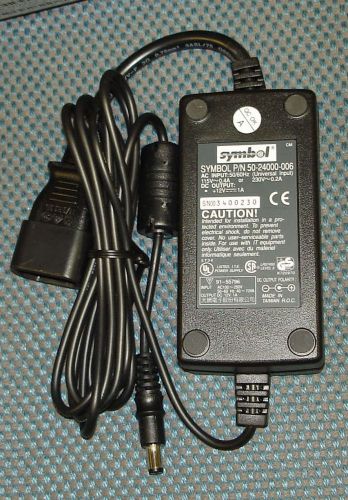 Symbol 50-24000-006 +12V AC Adapter Power Supply New!