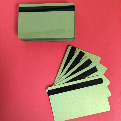 500 gold pvc cards-hico mag stripe 2 track - cr80 .30 mil for id printers for sale