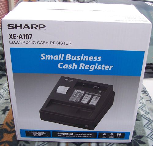 SHARP XE-A107 Electronic Cash Register Small Business NIB NEW Factory Sealed